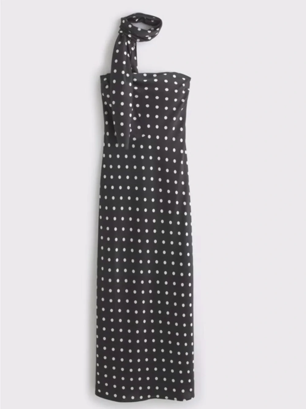 Polka Dot Dress With Scarf